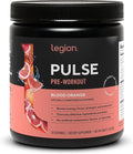LEGION Pulse Pre Workout - All Natural Nitric Oxide Preworkout Drink to Boost Energy Creatine Free Naturally Sweetened Beta Alanine Citrulline Alpha GPC (Blood Orange)