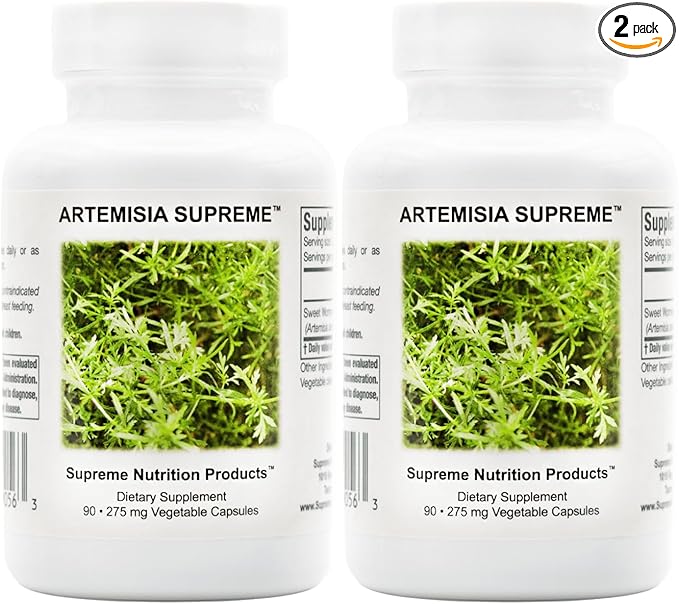 Supreme Nutrition Artemisia Supreme 90 Pure Sweet Wormwood Vegetarian Capsules (90 Count (Pack of 2))