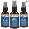 Dr. Mercola Sleep Support with Melatonin Spray - Supports Restful Sleep - Non-GMO Gluten-Free &amp Soy-Free - Natural Raspberry Flavor - 0.98 fl oz (3 Pack)