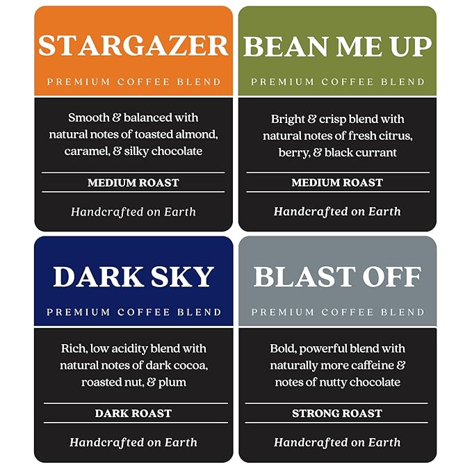 Copper Moon Single Serve Coffee Pods for Keurig K-Cup Brewers Light Medium &amp Dark Roast Discovery Variety Pack 80 Count