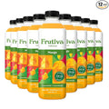 Frutiva Authentic Mango Drink Mix | Made in Mexico with Cane Sugar | Aguas Frescas Concentrate Makes 2.6 Gallons Per Bottle | No High Fructose Corn Syrup | Perfect for Drinks Desserts &amp More | 12