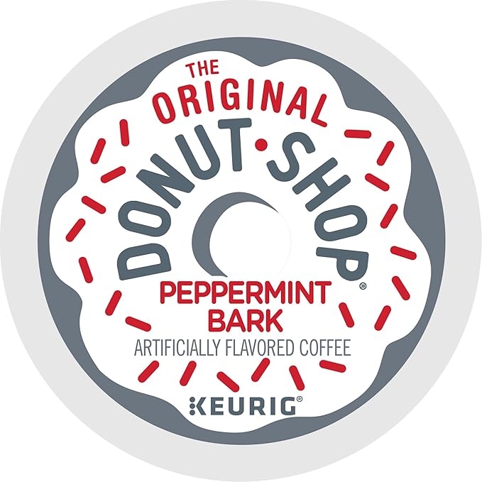 The Original Donut Shop Peppermint Bark Keurig Single-Serve K-Cup Pods Light Roast Coffee 60 Count