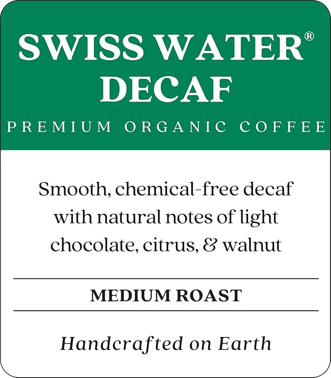 Copper Moon Whole Bean Coffee Medium Roast Swiss Water Organic Decaffeinated Blend 2 Lb