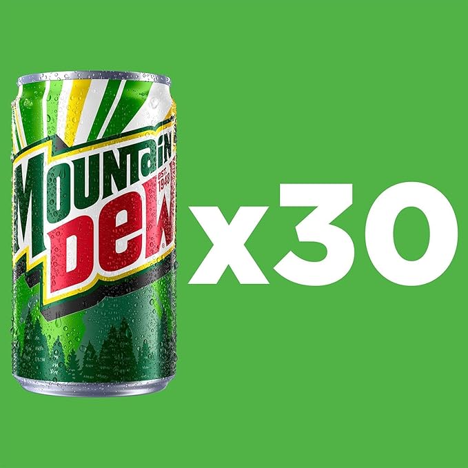 Mountain Dew's Original Soda 7.5 fl oz Mini Cans (30-Pack)
