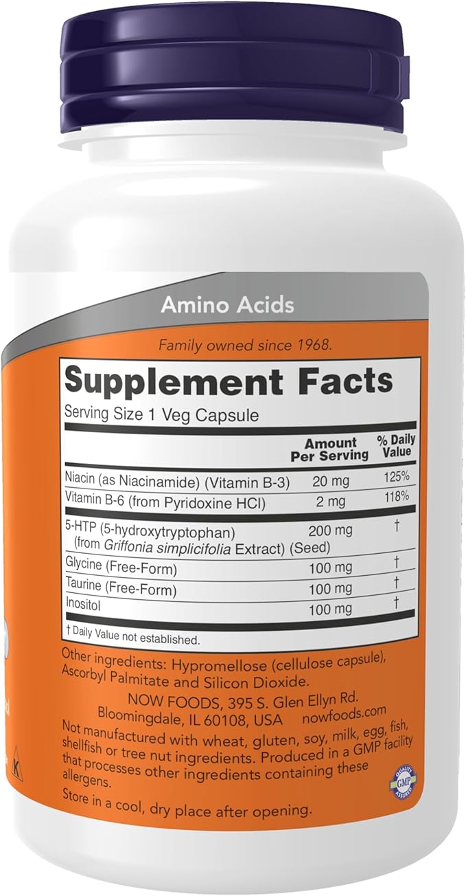 Now Foods 5-HTP 200 mg 120 VegCap