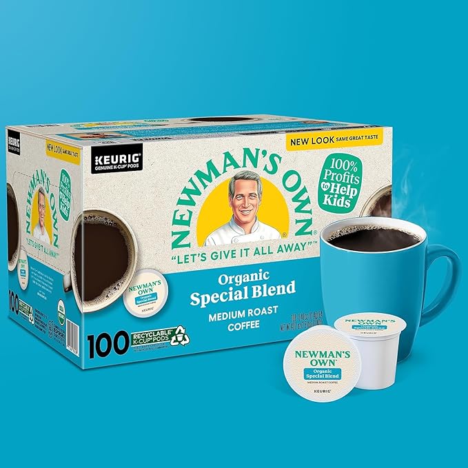 Newman's Own Special Extra Bold Blend Coffee Single-Serve K-Cups Medium Roast 100 Count (Packaging May Vary)