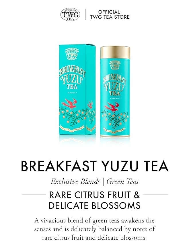 TWG Tea | Breakfast Yuzu Tea | Green Tea | Yuzu | Haute Couture Tin 100g | Gift Set