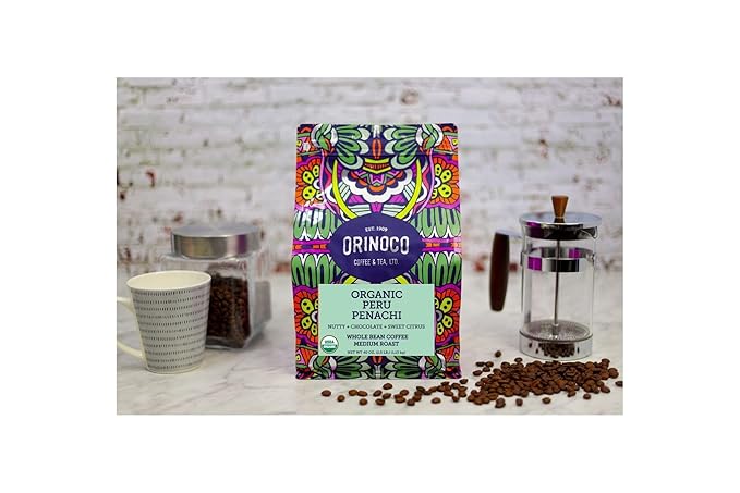 Orinoco Organic Peru 2.5lb bag Medium Roast Whole Bean Coffee 100% Organic Arabica beans
