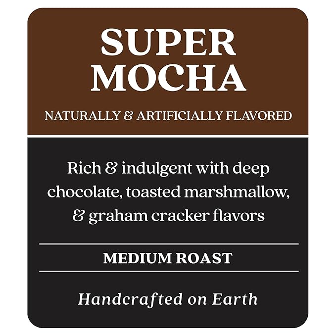 Copper Moon Single Serve Coffee Pods for Keurig K-Cup Brewers Medium Roast Super Mocha Blend 72 Count