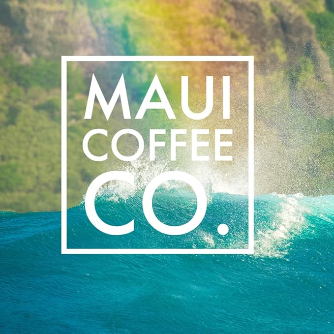 Maui Coffee Company 100% Hawaiian Coffee Whole Bean Grown and Roasted in Hawaii Dark Roast 7 oz.