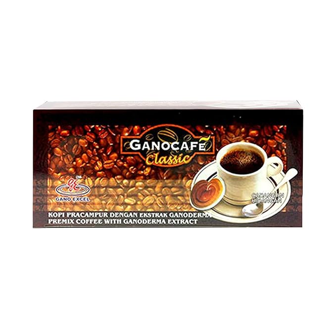 Generic TOTALLYAWESOME Gano Excel Ganocafe Gano Cafe Classic With Ganoderma Extract Black Coffee 30 Sachets (3 Box)