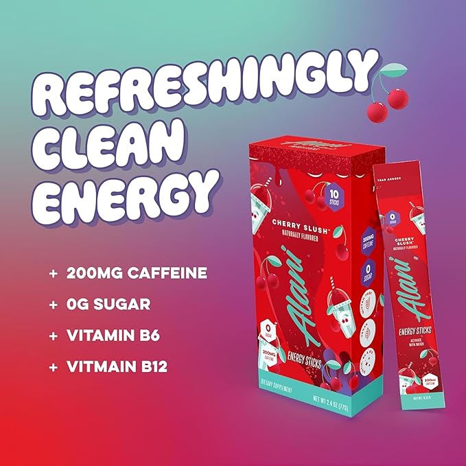 Alani_Nu Energy Drink Mix Variety Pack – 30 Count Instant Powder Sticks Value Pack 200mg Caffeine 0g Sugar 3 Flavors (Orange Kiss Cherry Slush &amp Pink Slush)