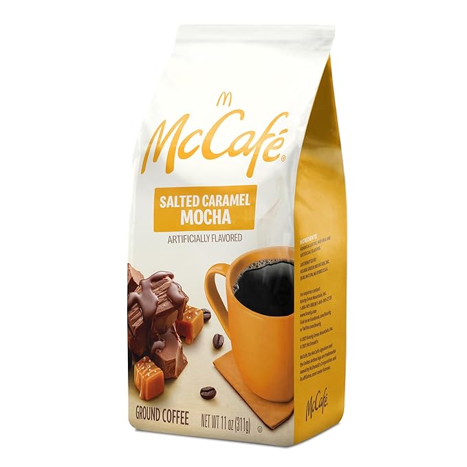 McCafe Salted Caramel Mocha Ground Coffee Flavored 11oz. Bagged