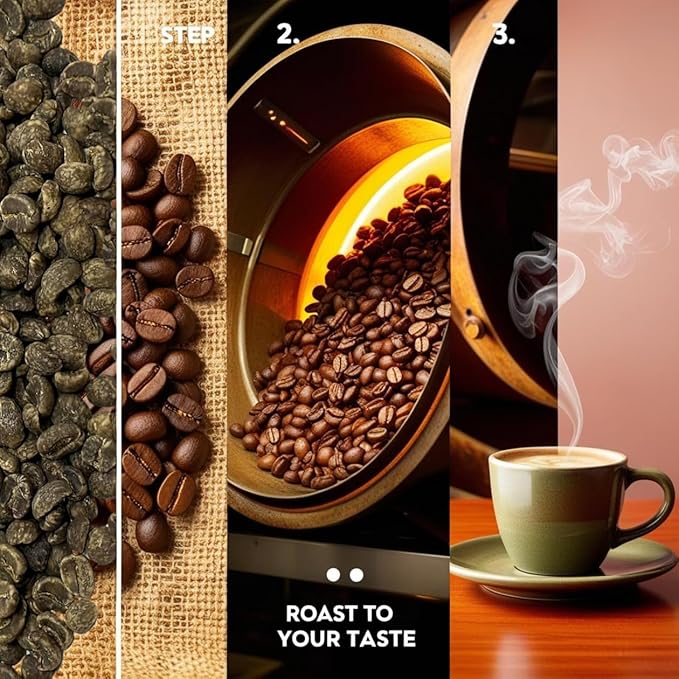 Current Crop Roasting Shop Bali Hai Organic Decaf Coffee Beans – Unroasted Green Coffee – Swiss Water Process – Indonesia Blend – Smooth &amp Balanced with Cocoa &amp Marshmallow Notes - 3 Pound Bag