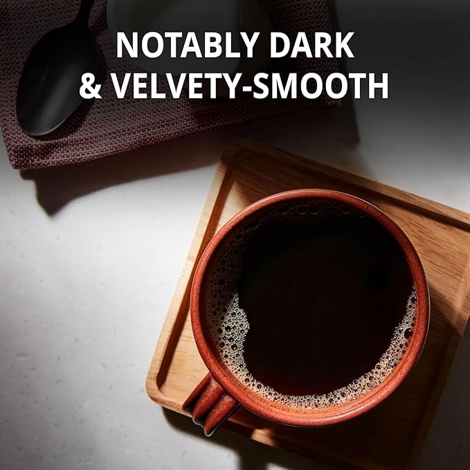 Black Silk Dark Roast Ground Coffee Extra Strong Smooth &amp Bold Flavor 100% Pure 40.3 oz 2 Pack