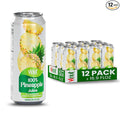 Vinut 100% Pure Pineapple Juice – Refreshing Tropical Fruit Juice Not From Concentrate All-Natural No Added Sugar 16.9 fl oz 12 Pack