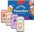 OLIPOP Prebiotic Soda Pop Favorites Variety Pantry Pack Packed with Prebiotics Fiber and Botanicals Gluten Free GMO Free 12oz (12-Cans)