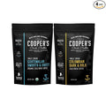 Organic Cold Brew Coffee - Guatemalan Coffee Beans - Ground Medium Roast 2lbs and Colombian Reserve Single Origin Coarsely Ground Coffee - Dark Roast 1lb