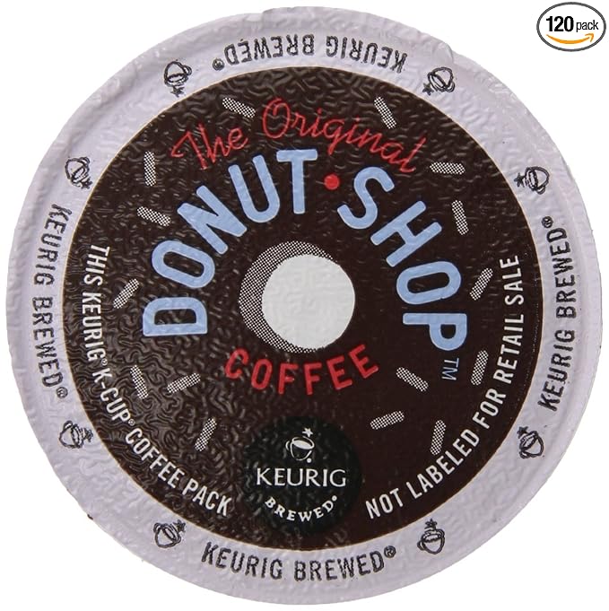 The Original Donut Shop Regular Single-Serve Keurig K-Cup Pods Medium Roast Coffee 120 Count (5 Boxes of 24 Pods)