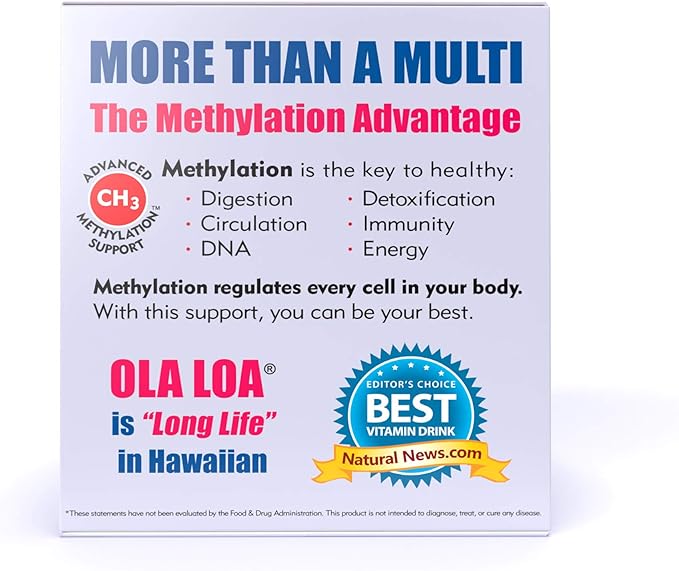 Ola Loa Energy Cran-Raspberry Multi Vitamin Drink Mix - Amino Energy Powder Gluten Free Detox Dairy Free Caffeine Free - Drink Your Vitamins for The Rigors of Daily Life - 30 Packets (8.25oz)