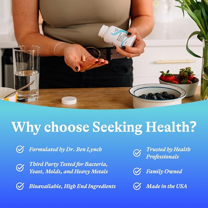 Seeking Health Homocysteine Nutrients - Supplement Formula with L-Methylfolate &amp Vitamin B12 B6 &amp B2 - Supports Healthy Cognition &amp Brain Function - Aids Homocysteine Metabolism - 60 Caps