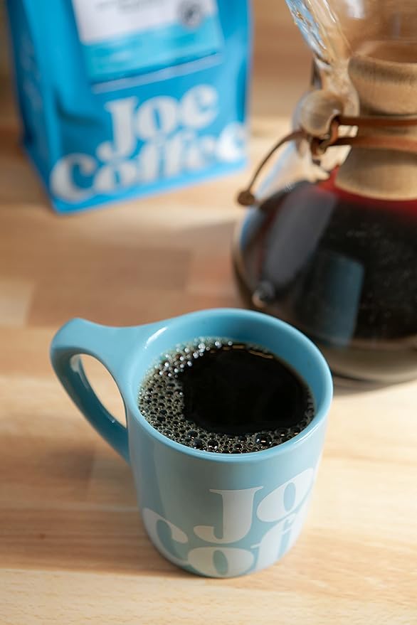 Joe Coffee Company (NYC Roaster) Half Moon Half Caffeinated Ground Specialty Coffee 12 oz Bag Rainforest Alliance Certified Kosher Climate Friendly