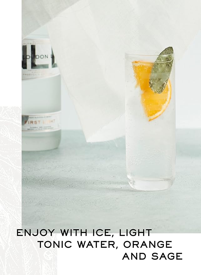 New London Light 'First Light' | Alcohol free gin alternative | Enjoy with tonic | Classic dry juniper bright citrus and ginger flavours | Made in England | 700ml…