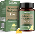 Advanced Cholesterol Lowering Supplements &amp for High Cholesterol | Liquid-Filled Capsules for Maximum Absorption | Plant Sterols Policosanol Bergamot Extract | Triple-Action Formula90 Capsules