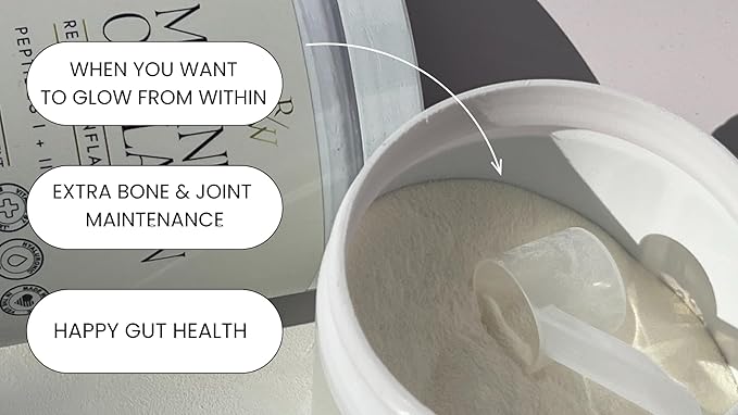 Renew Marine Collagen Powder + Biotin &amp Hyaluronic Acid for Better Hair Skin &amp Nails Unflavored - 20 Scoops 8oz