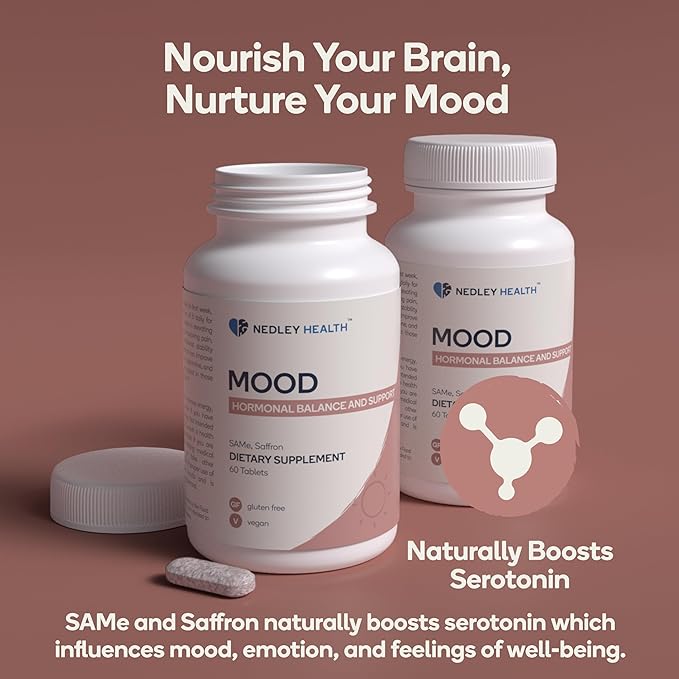 Mood - Emotional Balance &amp Serotonin Support Supplement - Same Saffron Extract - 60 Tablets (Mood)