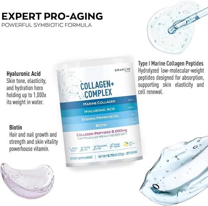 Marine Collagen Powder unflavored and Marine Collagen Lemon Powder Enhanced Collagen Bundle