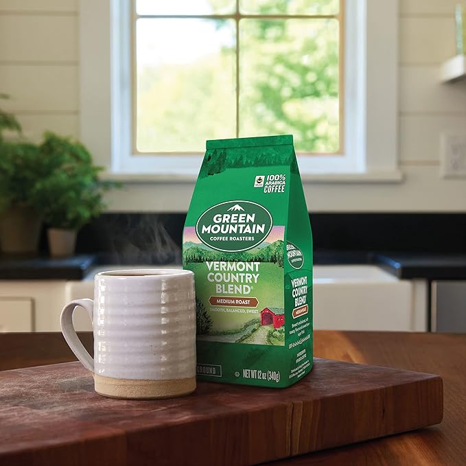 Green Mountain Coffee Signature Vermont Country Blend Ground Coffee 12oz (Pack of 4)