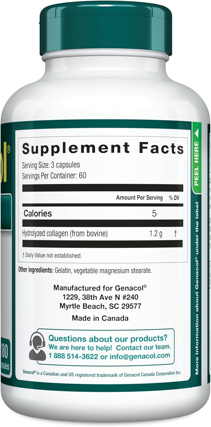Genacol Original – Collagen Supplement with Ultra-Hydrolyzed Peptides for Joint Health Support Value Duo-Pack 360 Capsules (120-Day Supply)