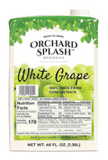 Orchard Splash 46oz Ready to Drink Juice (12 Aseptic Cartons per Case) (White Grape 100%)