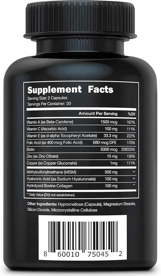 Vital Vitamins Multi Collagen Pills + Biotin Complex Pills