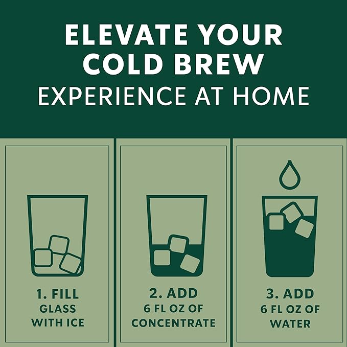 Starbucks Cold Brew Coffee ConcentrateSignature Black Iced Coffee32 fl oz(Pack of 5)
