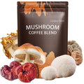 Mushroom Coffee 6 Adaptogenic Mushrooms USDA Organic Instant Coffee MCT Oil USA Grown Better Energy Focus Digestion Immunity Cordyceps Lion’s Mane Turkey Tail 30 servings (6.35 Oz / 180g)