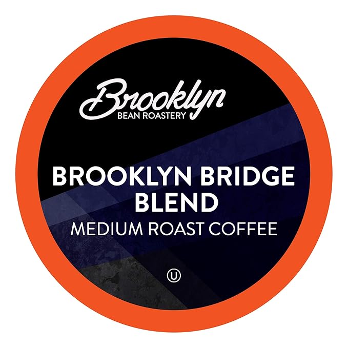 Brooklyn Beans Medium Roast Gourmet Coffee Compatible with 2.0 Keurig Coffee Pods Brewer 72 Count