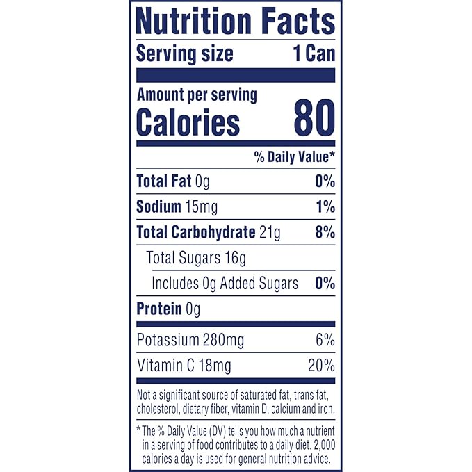 Ocean Spray 100% White Grapefruit Juice 7.2 oz Cans (Pack of 24)