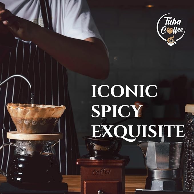 Tuba Coffee: Iconic Spicy Flavor | Proudly Roasted in Senegal | Arabica with Selim | Medium-Dark Roast | Ground | 12 0Z (340g) (1)