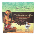 Hawaiian Paradise Coffee 100% Kona Coffee Single Serve Cups- 18 Count- Volcanic Dark Roast Made in Hawaii - Compatible with Keurig