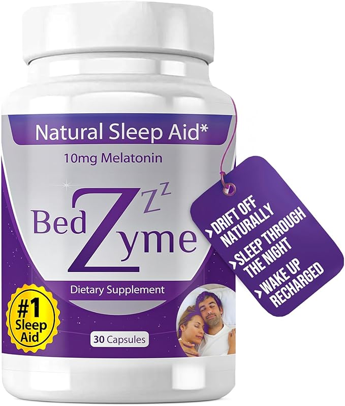 Sleep Aid Supports Natural Sleep &amp Relaxation – 30 Capsules Sleep Supplement to Help with Calmness &amp Rest – 10mg Melatonin &amp REM Enzyme Delivery System (Serving Size: 2 Capsules)