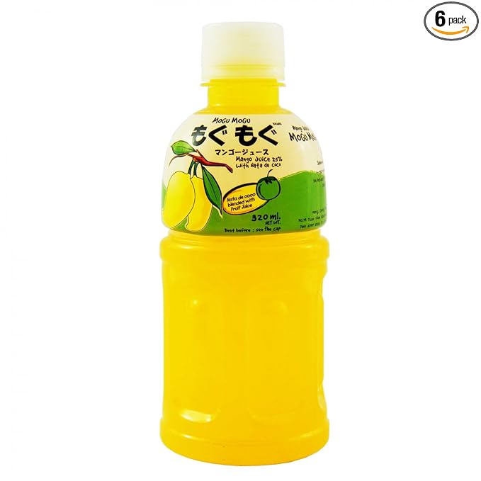 Fruit Juice with Nata De Coco - 11oz (Pack of 6) (Mango)