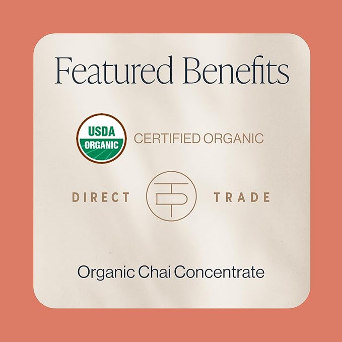 Rishi Tea Masala Chai Latte - Organic Black Tea Concentrate Easy-to-Serve Hot or Iced Chai Mix - 32 fl oz Carton 8 Servings (Pack of 3)
