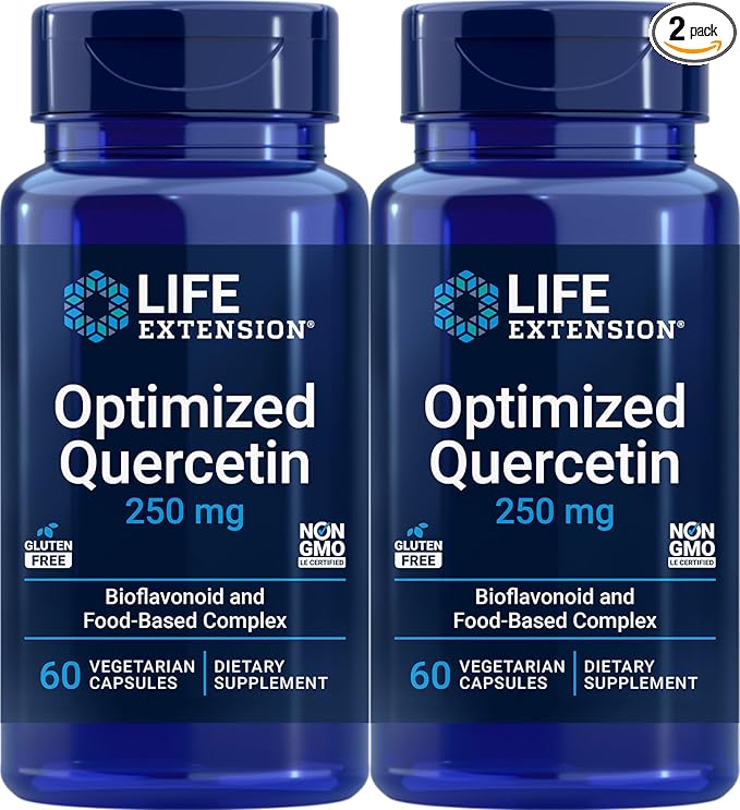 Life Extension Optimized Quercetin 60 Vegetarian Capsules (Pack of 2)