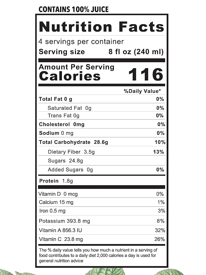Anna and Sarah 33.8 Oz Organic Tart Plum Juice - Glass Bottle (2 Pack) No Sugar Added No Artificial Colors No Preservatives No Flavors AddedNOT from Concentrate