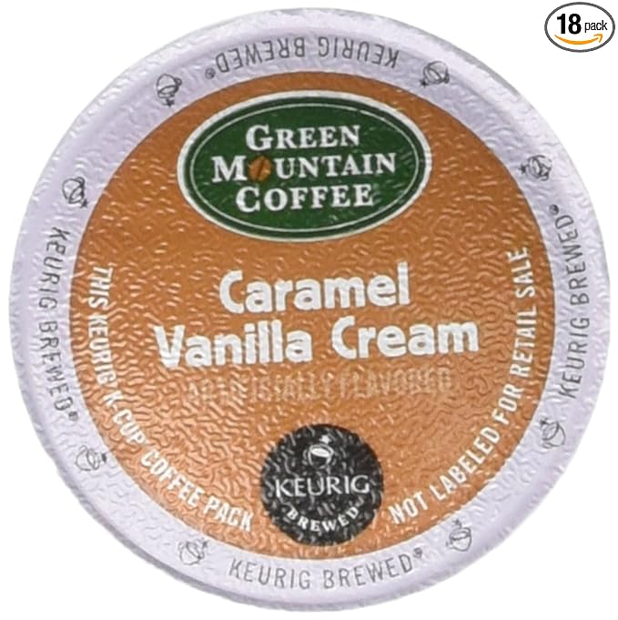 Green Mountain Coffee Caramel Vanilla 18 Ct K-Cups