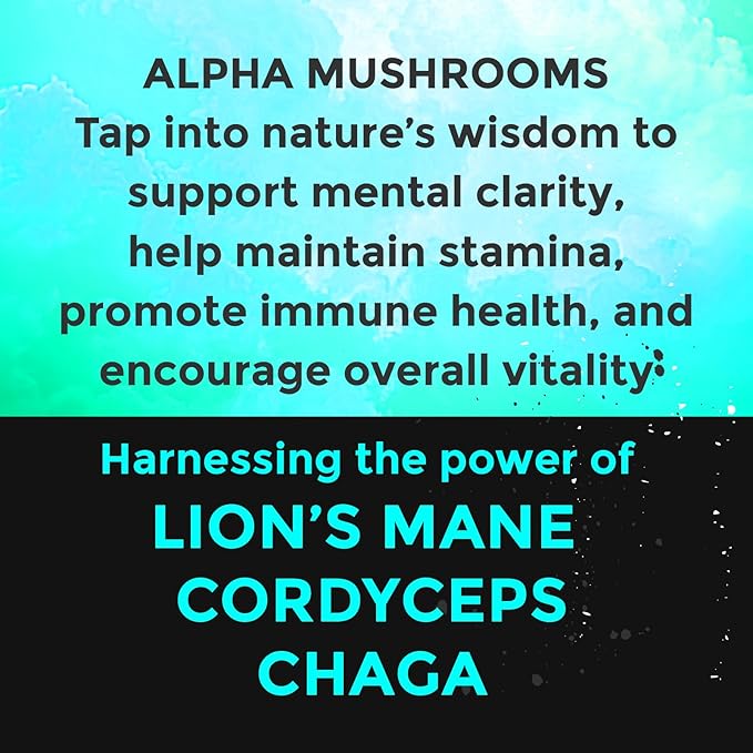 Fully Loaded Alpha Mushroom Pouches - Adaptogen Nootropic Pouches (5-Pack Vanilla) - Lion's Mane Cordyceps &amp Chaga - 5 cans 15 Pouches per can - Functional Mushrooms - Made in the USA