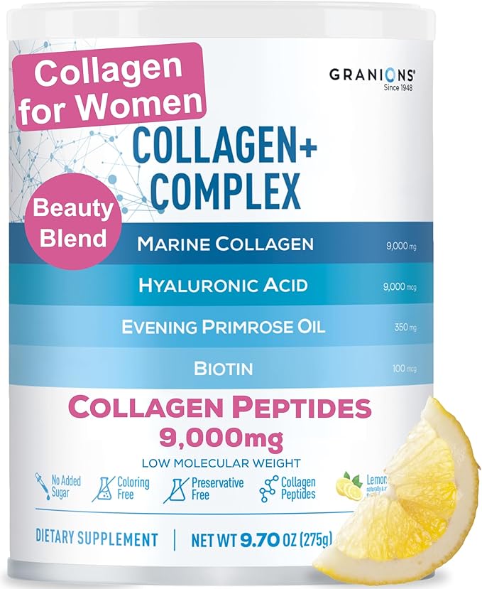 Marine Collagen Powder unflavored and Marine Collagen Lemon Powder Enhanced Collagen Bundle