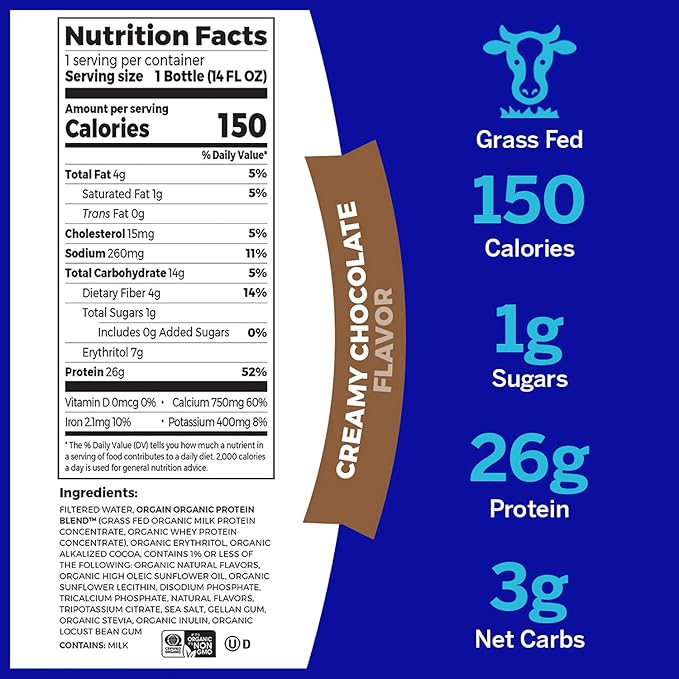 Orgain Organic Protein Shakes Bundle - Whey and Milk Protein Meal Replacement Ready to Drink (12 Pack) + Nutrition Shakes with Vitamins (12 Pack)